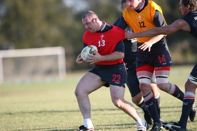 31.05.07  Wales rugby tour to Australia iestyn Thomas in training in Brisbane 