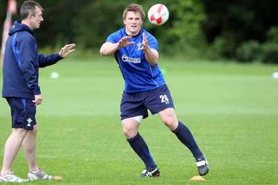 31.05.11 Wales rugby Training... Rob Howley(lt) and Jonathan Davies... 