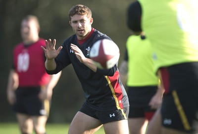 311016 - Wales Rugby Training -Leigh Halfpenny during training