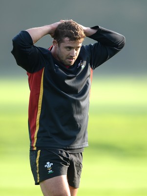 311016 - Wales Rugby Training -Leigh Halfpenny during training