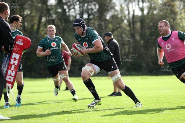 311023 - Wales Rugby Training in the week leading up to their game against the Barbarians - Adam Beard during training