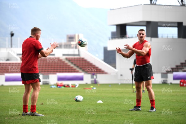 150919 - Wales Rugby Training and Media Interviews - James Davies and Jonathan Davies