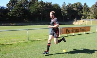 03.09.11 - Wales Rugby Training - Ryan Jones during training. 