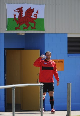 03.09.11 - Wales Rugby Training - Jamie Roberts during training. 