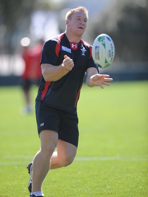 03.09.11 - Wales Rugby Training - Lloyd Burns during training. 