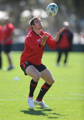 03.09.11 - Wales Rugby Training - Leigh Halfpenny during training. 