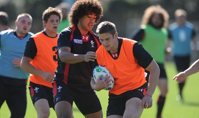 03.09.11 - Wales Rugby Training - Dan Lydiate during training. 