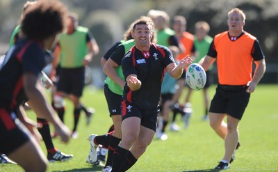 03.09.11 - Wales Rugby Training - Huw Bennett during training. 