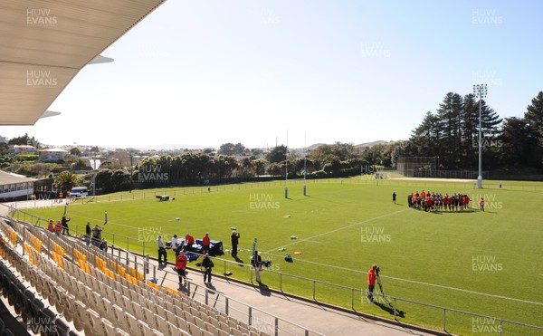 03.09.11 - Wales Rugby Training - Wales players during training at Porirua Park in Wellington. 