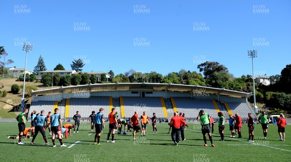 03.09.11 - Wales Rugby Training - Wales players during training at Porirua Park in Wellington. 