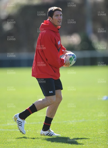 03.09.11 - Wales Rugby Training - James Hook during training. 