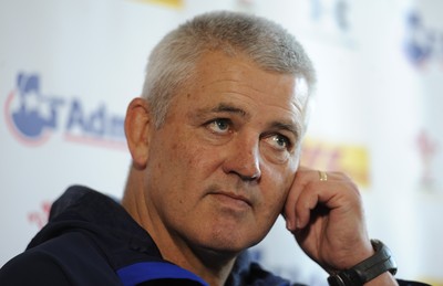 02.06.11 - Wales Rugby Press Conference - Wales head coach Warren Gatland talks to reporters. 