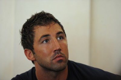 02.06.11 - Wales Rugby Press Conference - Gavin Henson talks to reporters. 