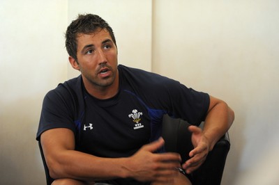 02.06.11 - Wales Rugby Press Conference - Gavin Henson talks to reporters. 