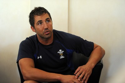 02.06.11 - Wales Rugby Press Conference - Gavin Henson talks to reporters. 
