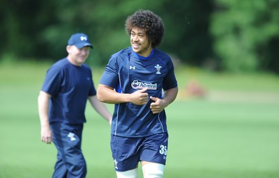 02.06.11 - Wales Rugby Training - Toby Faletau during training. 