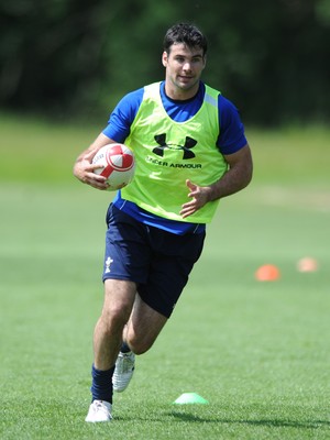 02.06.11 - Wales Rugby Training - Mike Phillips during training. 