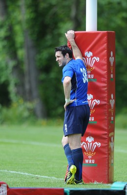 02.06.11 - Wales Rugby Training - Stephen Jones during training. 