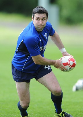 02.06.11 - Wales Rugby Training - Stephen Jones during training. 