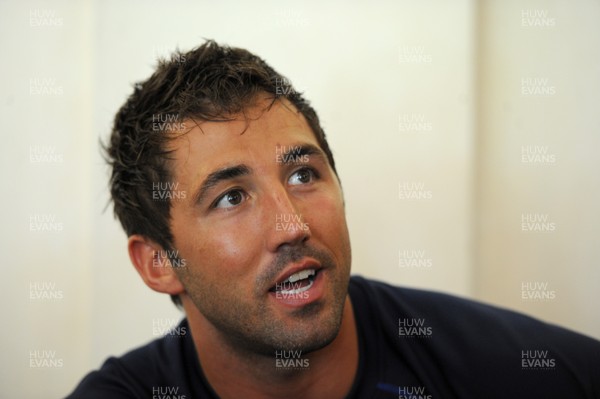 02.06.11 - Wales Rugby Press Conference - Gavin Henson talks to reporters. 