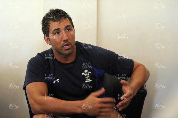 02.06.11 - Wales Rugby Press Conference - Gavin Henson talks to reporters. 