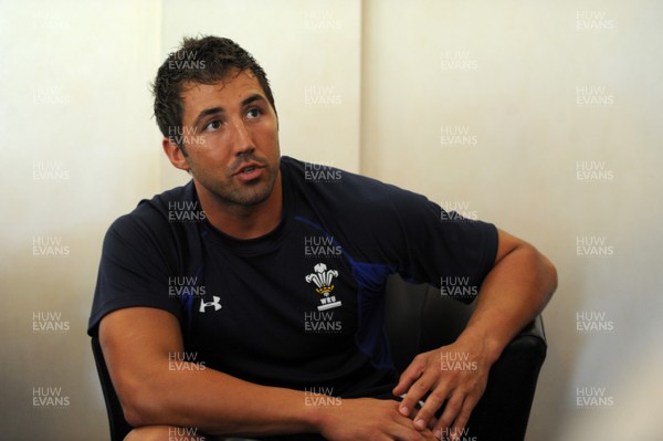 02.06.11 - Wales Rugby Press Conference - Gavin Henson talks to reporters. 