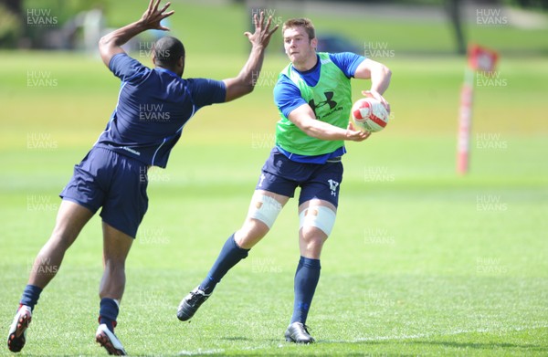 02.06.11 - Wales Rugby Training - Dan Lydiate during training. 