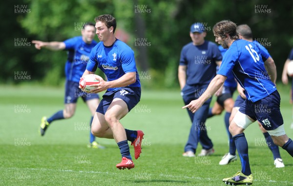 02.06.11 - Wales Rugby Training - George North during training. 