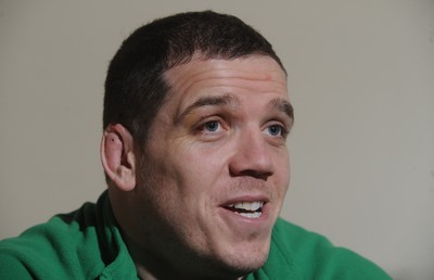 03.03.10 - Wales Rugby Training and Press Conference - Paul James talks to reporters. 