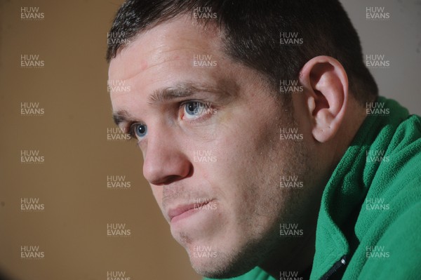 03.03.10 - Wales Rugby Training and Press Conference - Paul James talks to reporters. 