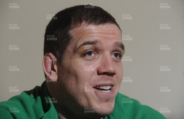 03.03.10 - Wales Rugby Training and Press Conference - Paul James talks to reporters. 