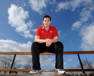 09.03.10 - Wales Rugby Team Announcement - Gareth Delve who has been named in Wales team to play Ireland on Saturday. 