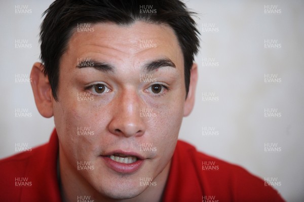 09.03.10 - Wales Rugby Team Announcement - Gareth Delve who has been named in Wales team to play Ireland on Saturday. 
