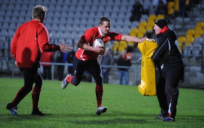 14.06.10 - Wales Rugby Training - Lee Byrne in action during training. 