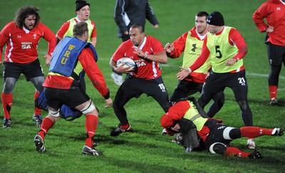 14.06.10 - Wales Rugby Training - Gavin Thomas in action during training. 