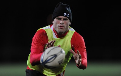 14.06.10 - Wales Rugby Training - Jamie Roberts in action during training. 