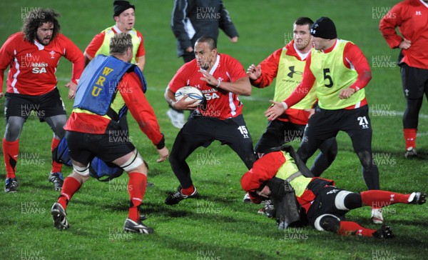 14.06.10 - Wales Rugby Training - Gavin Thomas in action during training. 