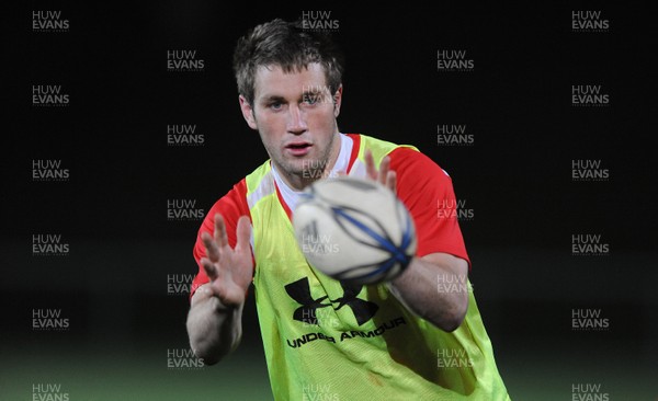 14.06.10 - Wales Rugby Training - Andrew Bishop in action during training. 