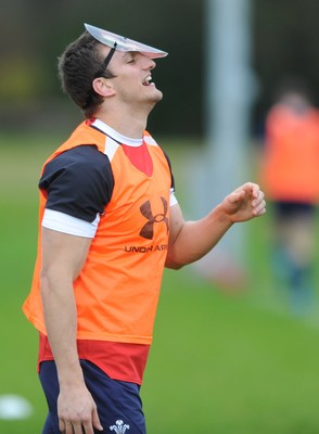 29.11.11 - Wales Rugby Training  Sam Warburton wears a mask with Shane Williams face on after he was named in the Wales team to play Australia, which will be his last game for his country before he retires from international rugby. 