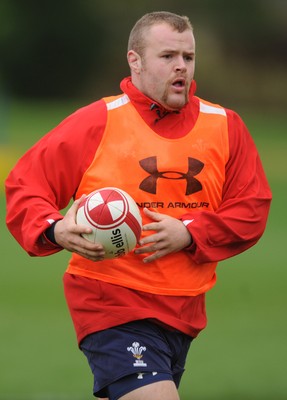 29.11.11 - Wales Rugby Training  Scott Andrews during training. 