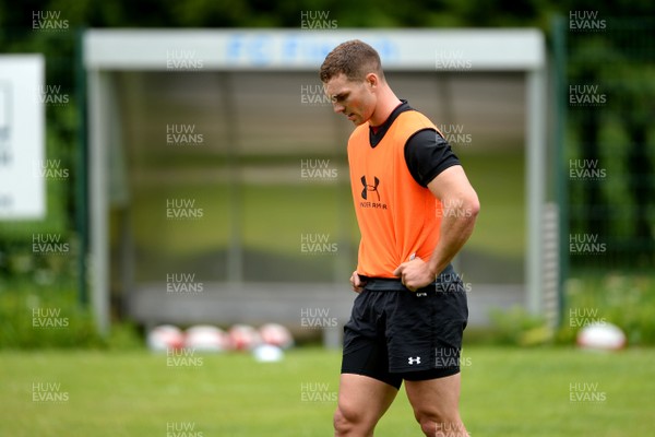 180719 - Wales Rugby World Cup Training Camp in Fiesch, Switzerland - George North during training
