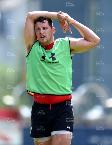 190719 - Wales Rugby World Cup Training Camp in Fiesch, Switzerland - Ryan Elias during training