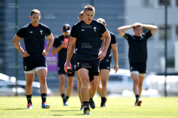 190719 - Wales Rugby World Cup Training Camp in Fiesch, Switzerland - Jonathan Davies during training