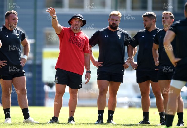 190719 - Wales Rugby World Cup Training Camp in Fiesch, Switzerland - Robin McBryde during training