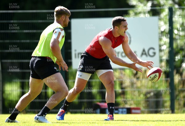 190719 - Wales Rugby World Cup Training Camp in Fiesch, Switzerland - George North during training