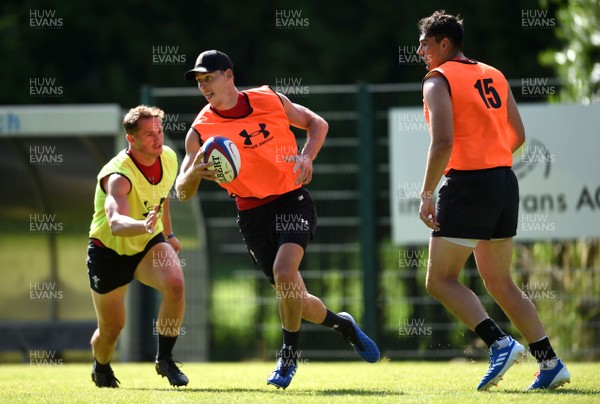 190719 - Wales Rugby World Cup Training Camp in Fiesch, Switzerland - Liam Williams during training
