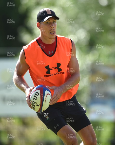 190719 - Wales Rugby World Cup Training Camp in Fiesch, Switzerland - Liam Williams during training