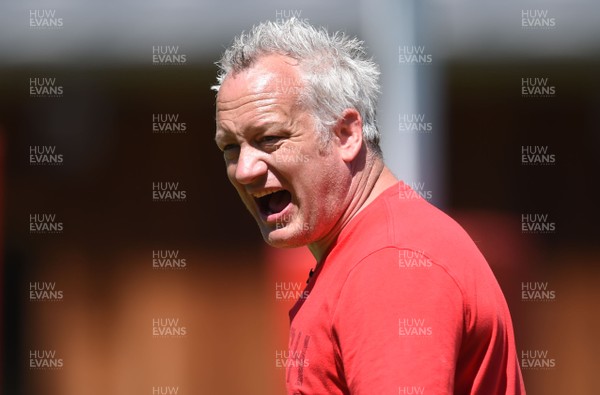 190719 - Wales Rugby World Cup Training Camp in Fiesch, Switzerland - Paul Stridgeon "Bobby" during training