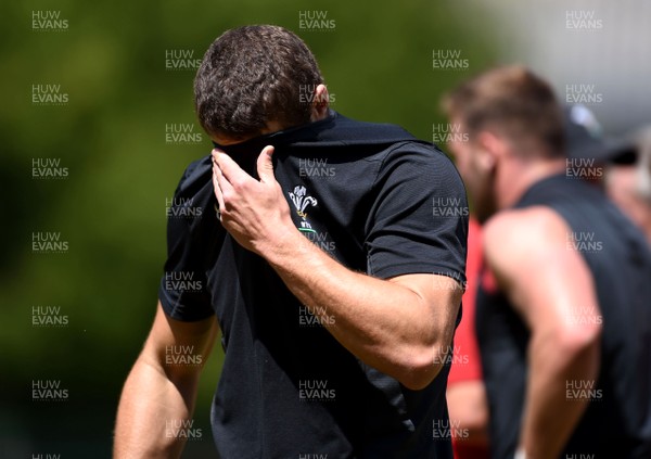 190719 - Wales Rugby World Cup Training Camp in Fiesch, Switzerland - Jonah Holmes during training