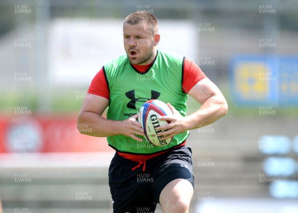 200719 - Wales Rugby World Cup Training Camp in Fiesch, Switzerland - Rob Evans during training